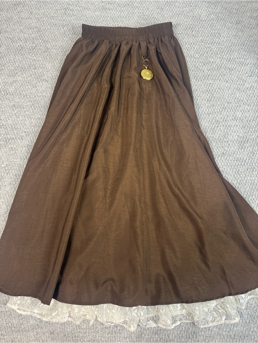 Scarlet Darkness Renaissance Victorian Steampunk Maxi Skirt Sz S